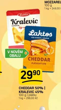 CHEDDAR 50% | KRALEVIC 45%