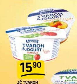 JČ TVAROH A JOGURT vybrané druhy