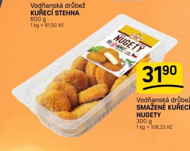 Vodňanská drůbež SMAŽENÉ KUŘECÍ NUGETY