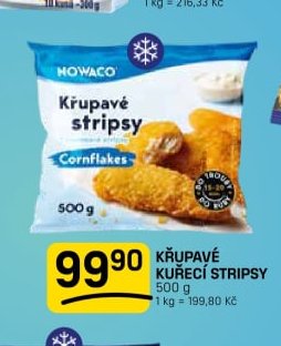 NOWACO KŘUPAVÉ KUŘECÍ STRIPSY 500 g