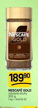NESCAFÉ GOLD vybrané druhy 200 g