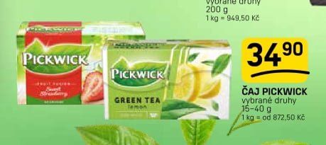 ČAJ PICKWICK vybrané druhy 15-40 g