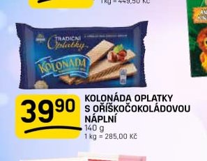 KOLONÁDA OPLATKY