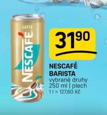 NESCAFÉ BARISTA vybrané druhy