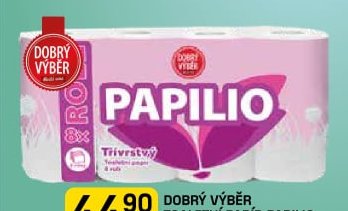 Dobrý výběr toaletní papír Papilio