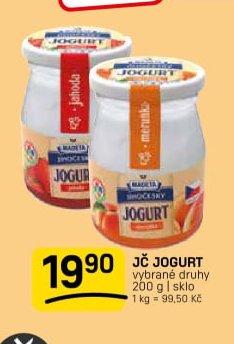 JČ JOGURT vybrané druhy 200 g