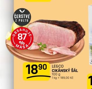 LEGCO CIKÁNSKÝ ŠÁL 100 g