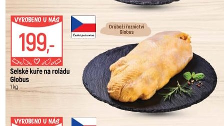 Selské kuře na roládu Globus