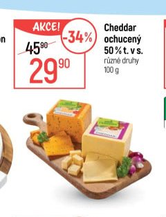 Cheddar ochucený
