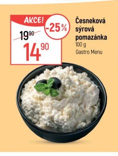 Česneková sýrová pomazánka
