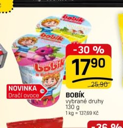 BOBÍK vybrané druhy