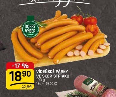 VÍDEŇSKÉ PÁRKY VE SKOP. STŘÍVKU