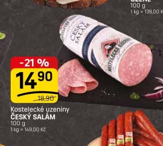 Kostelecké uzeniny ČESKÝ SALÁM