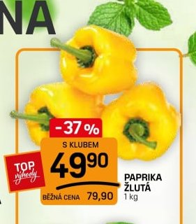 Paprika žlutá