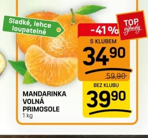 Mandarinka volná Primosole