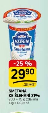 SMETANA KE ŠLEHÁNÍ 31%