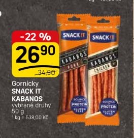 Gornicky Snack it kabanos