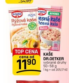 Kaše Dr.Oetker 50-58 g