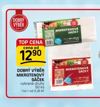 Dobrý výběr mikrotenové sáčky
