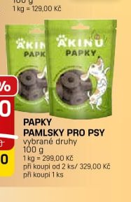 Papky pamlsky pro psy