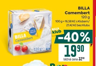 Billa Camembert 120 g
