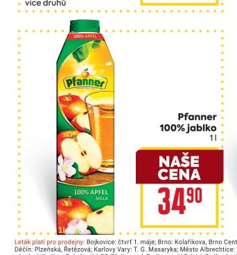 Pfanner 100% jablko