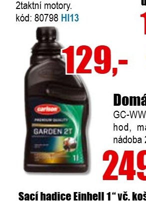 1 l motorového oleje pro zahradní techniku