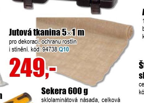 Jutová tkanina 5x1 m