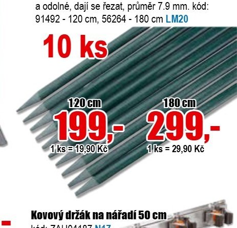 Plné sklolaminátové tyče
