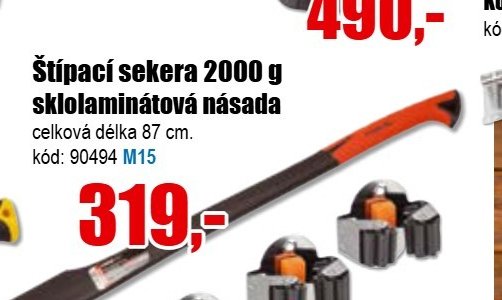 Štípací sekera 2000 g sklolaminátová násada