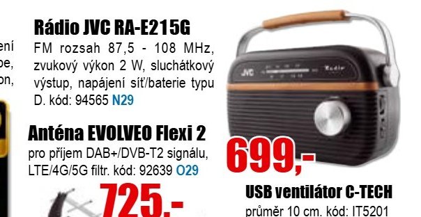 Rádio JVC RA-E215G