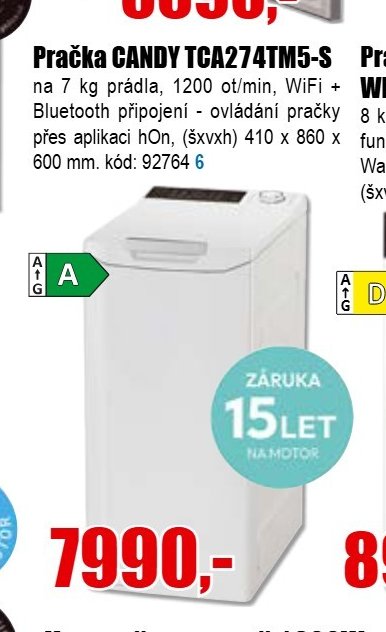 Pračka CANDY TCA274TM5-S