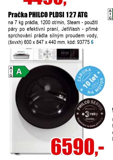Pračka PHILCO PLDSI 127 ATG