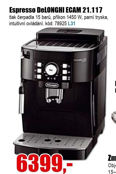Espresso DeLONGHI ECAM 21.117