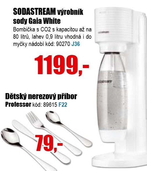 SODASTREAM výrobník sody Gaia White