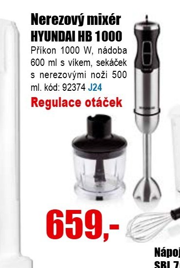 Nerezový mixér HYUNDAI HB 1000