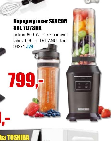Nápojový mixér SENCOR SBL 7078BK