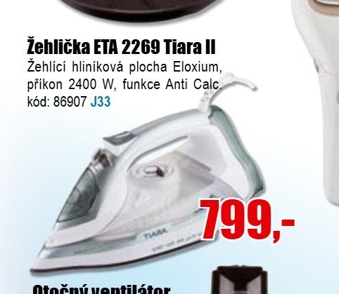 Žehlička ETA 2269 Tiara II