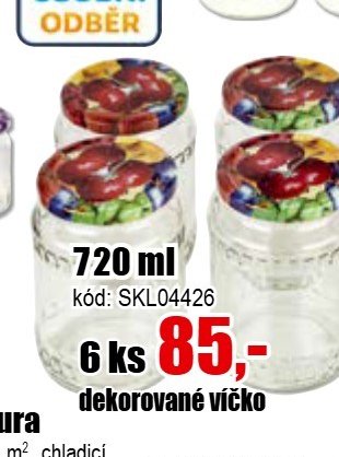 Zavařovací sklenice 720 ml