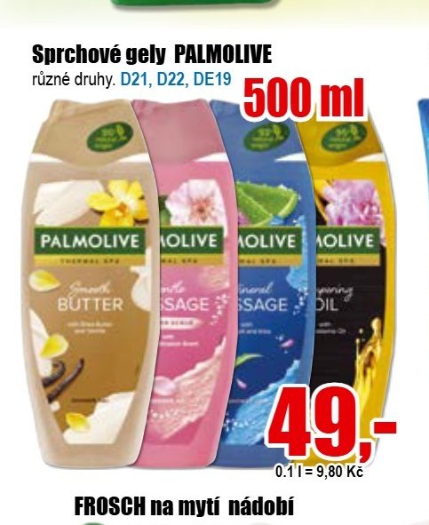 Sprchové gely PALMOLIVE