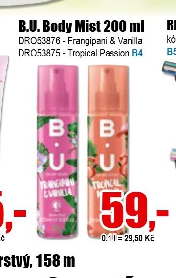 B.U. Body Mist 200 ml