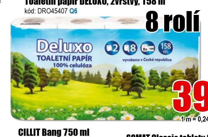 Toaletní papír DELUXO 158 m