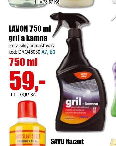 LAVON 750 ml gril a kamna