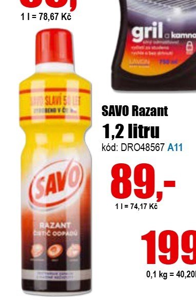 SAVO Razant 1,2 litru