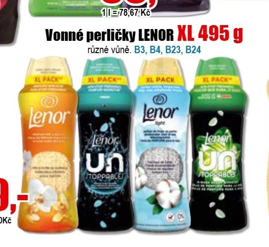 Vonné perličky LENOR XL 495 g