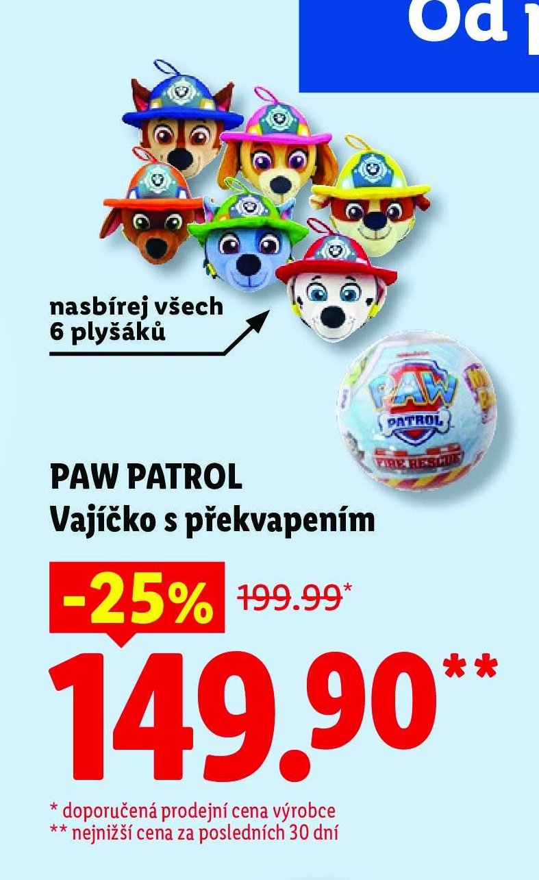 PAW PATROL Vajíčko s překvapením