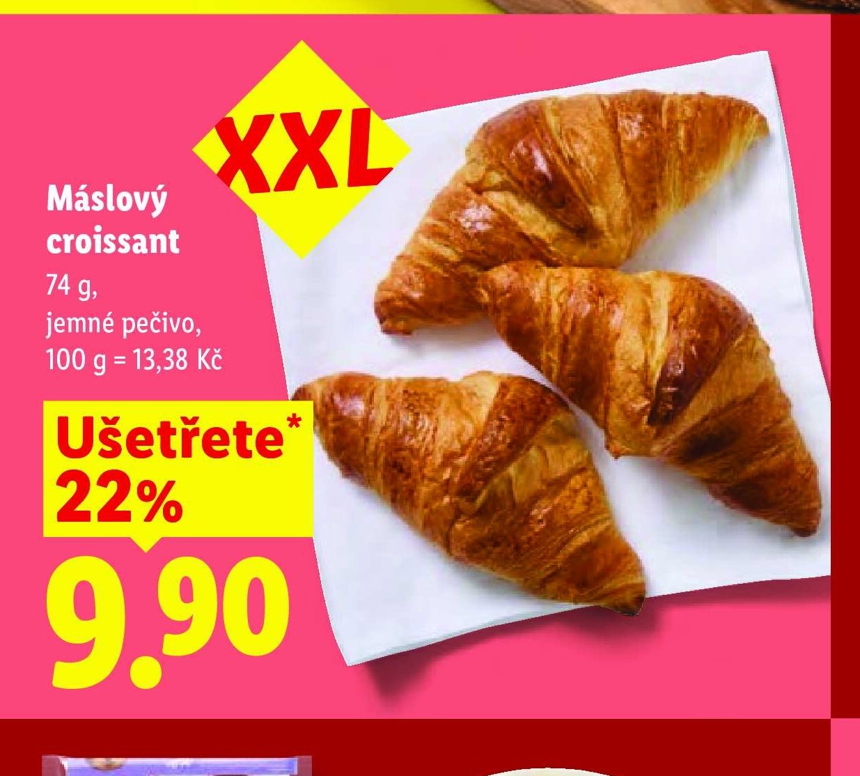 Máslový croissant