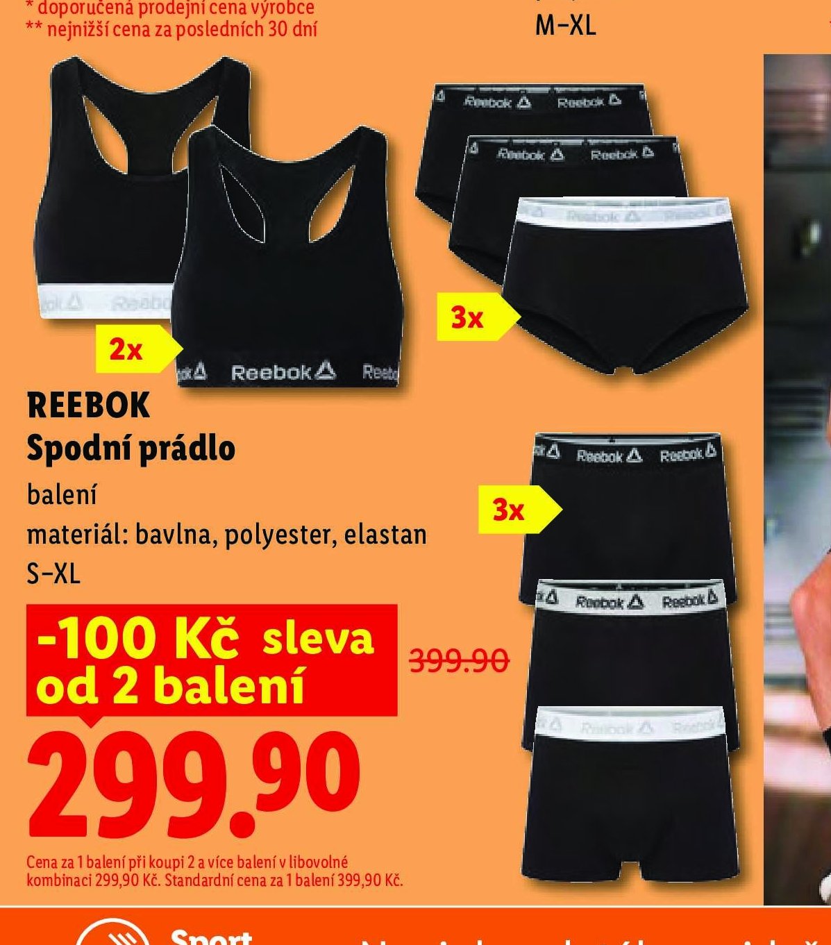 REEBOK Spodní prádlo
