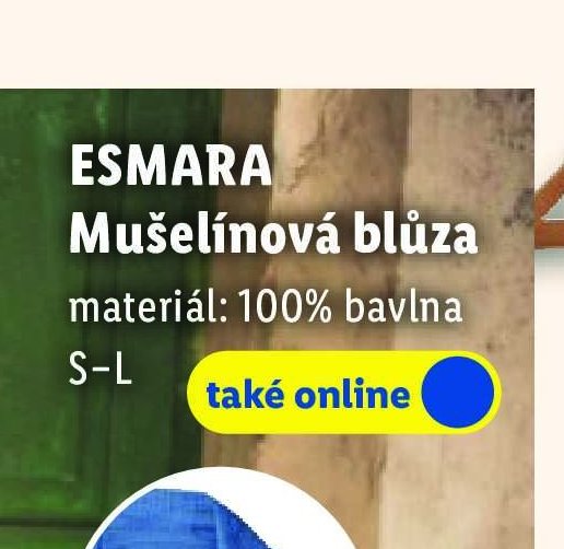 ESMARA Mušelínová blůza