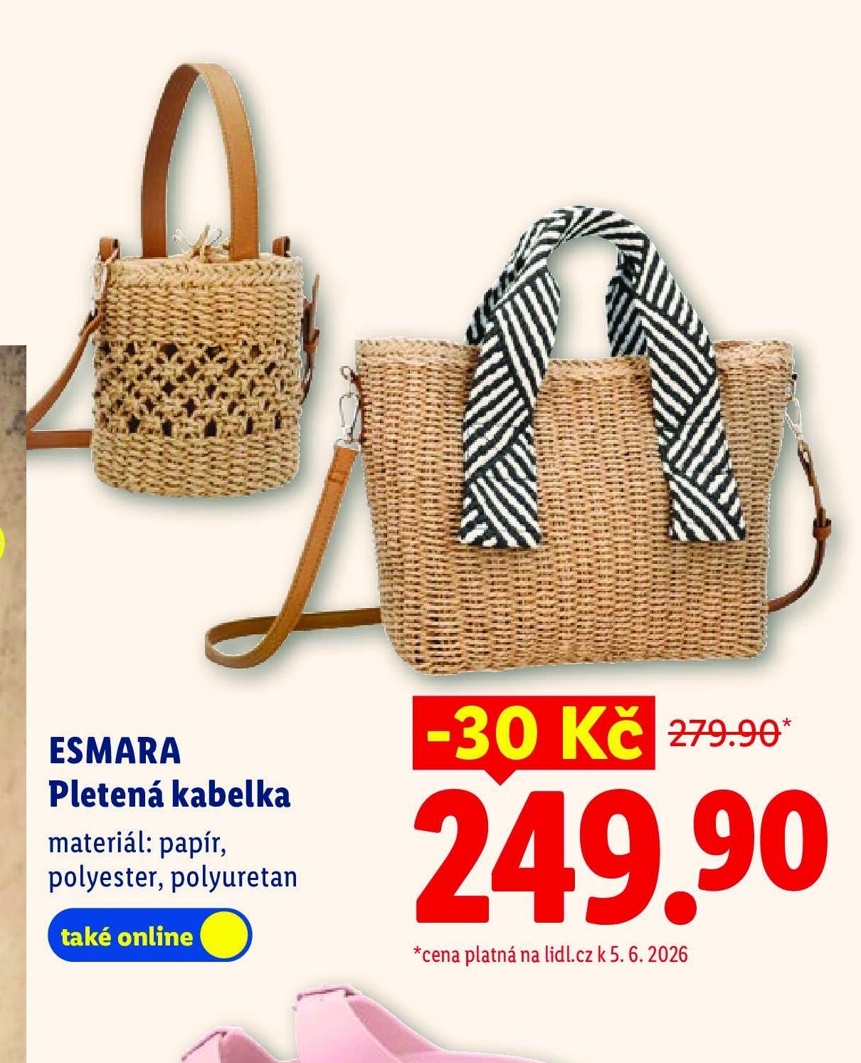 ESMARA Pletená kabelka